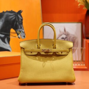 Hermes Birkin Togo Leather Yellow curry Gold Hardware 25CM