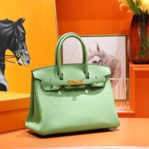 Hermes Birkin Togo Leather Avocado green Gold Hardware 30CM